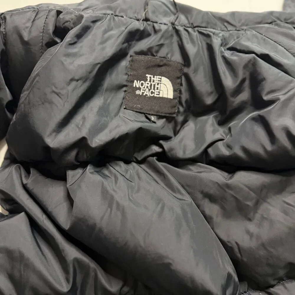 ⁠Pre-owned The North Face Nuptse 700 Down Puffer Vest Men Purple Black Small S